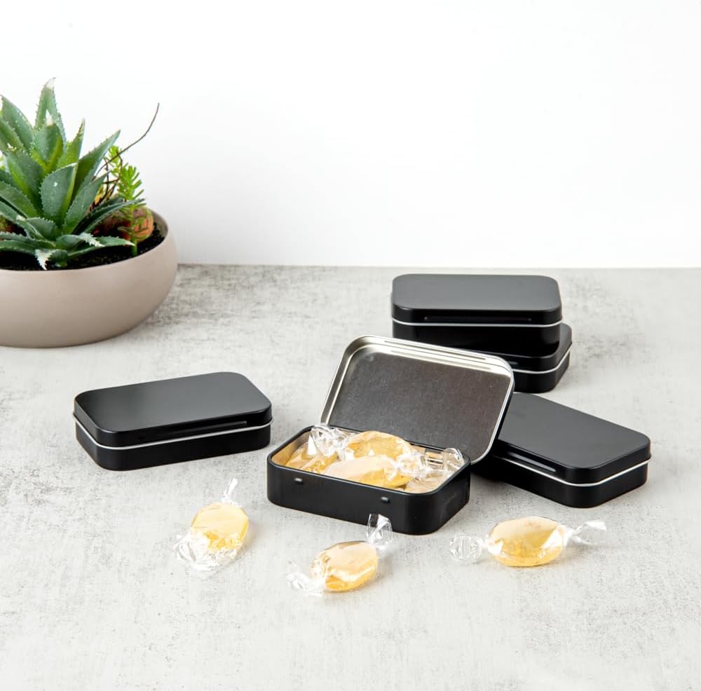 Contenedores negros 4.5oz con tapas bisagra 10 cajas