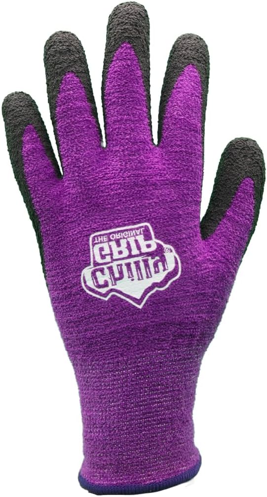 Guante felpilla mujer espuma texturizada térmico morado 3 pzas