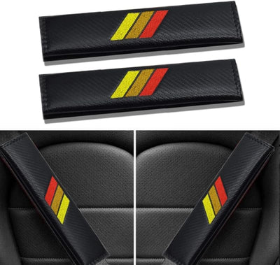 Funda cinturón seguridad coche fibra carbono 3 colores