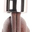 Soporte cuero AirTag compatible con llavero Apple marrón oscuro