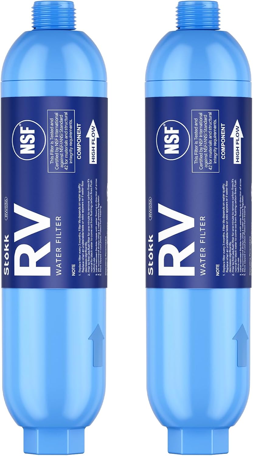 Filtro agua autocaravana certificado NSF reduce mal sabor cloro