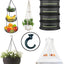 Ganchos techo resistentes para plantas 2 set negro
