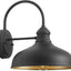 Lámpara exterior cúpula 10pulg cuello cisne negro mate