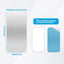 24 Placas Metal Adhesivas 2.3x1.1pulg para Rejillas Ventilación