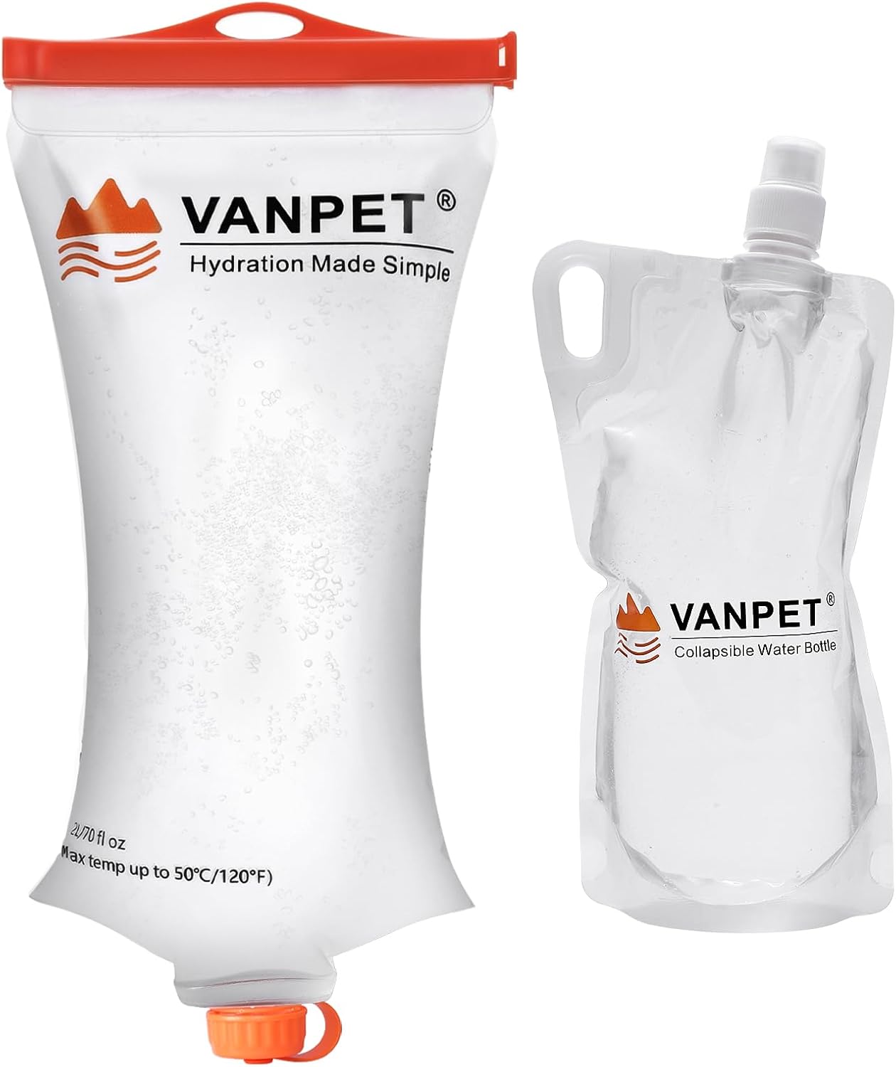 Bolsa agua 2L y 1L comp filtro Sawyer TPU duradero sin BPA