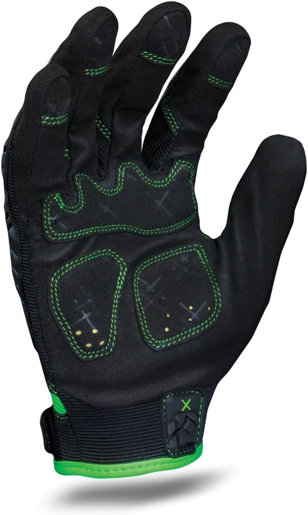 Guantes trabajo hombre impacto mediano negro pack 1