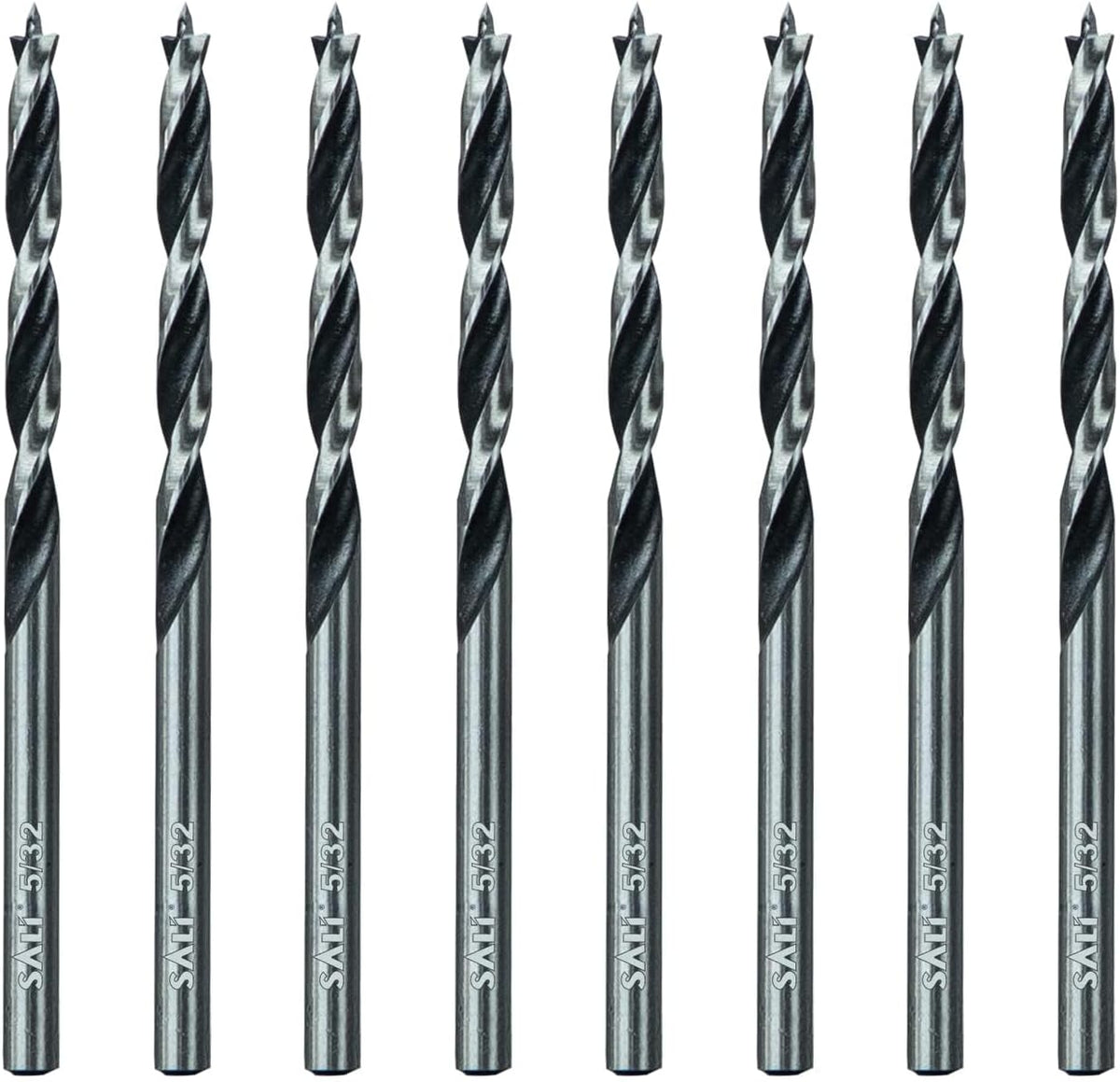 Set 8 Brocas Brad 5/32pulg Acero Carbono Madera Dura