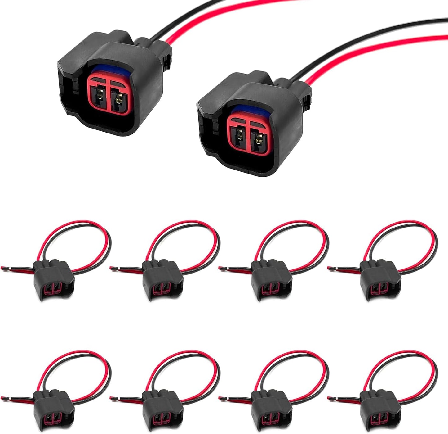 8 Pzas Conector Inyector Combustible Comp Dodge Ford Jeep Chevy