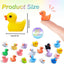 100 Mini Patos Resina Coloridos Figuras Jardín Decoración