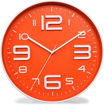 Reloj pared cuarzo silencioso número 3D diseño moderno