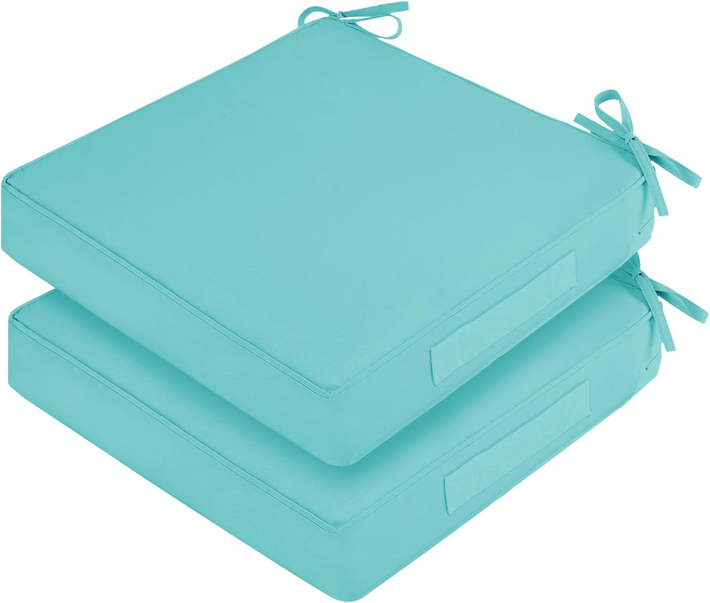 2 Pzas Cojines Exterior 19x19pulg Impermeables