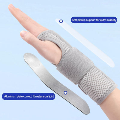 Muñequera ergonómica férula metal y plástico artritis