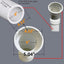 Ventilación PVC con pantalla acero inox 45grados