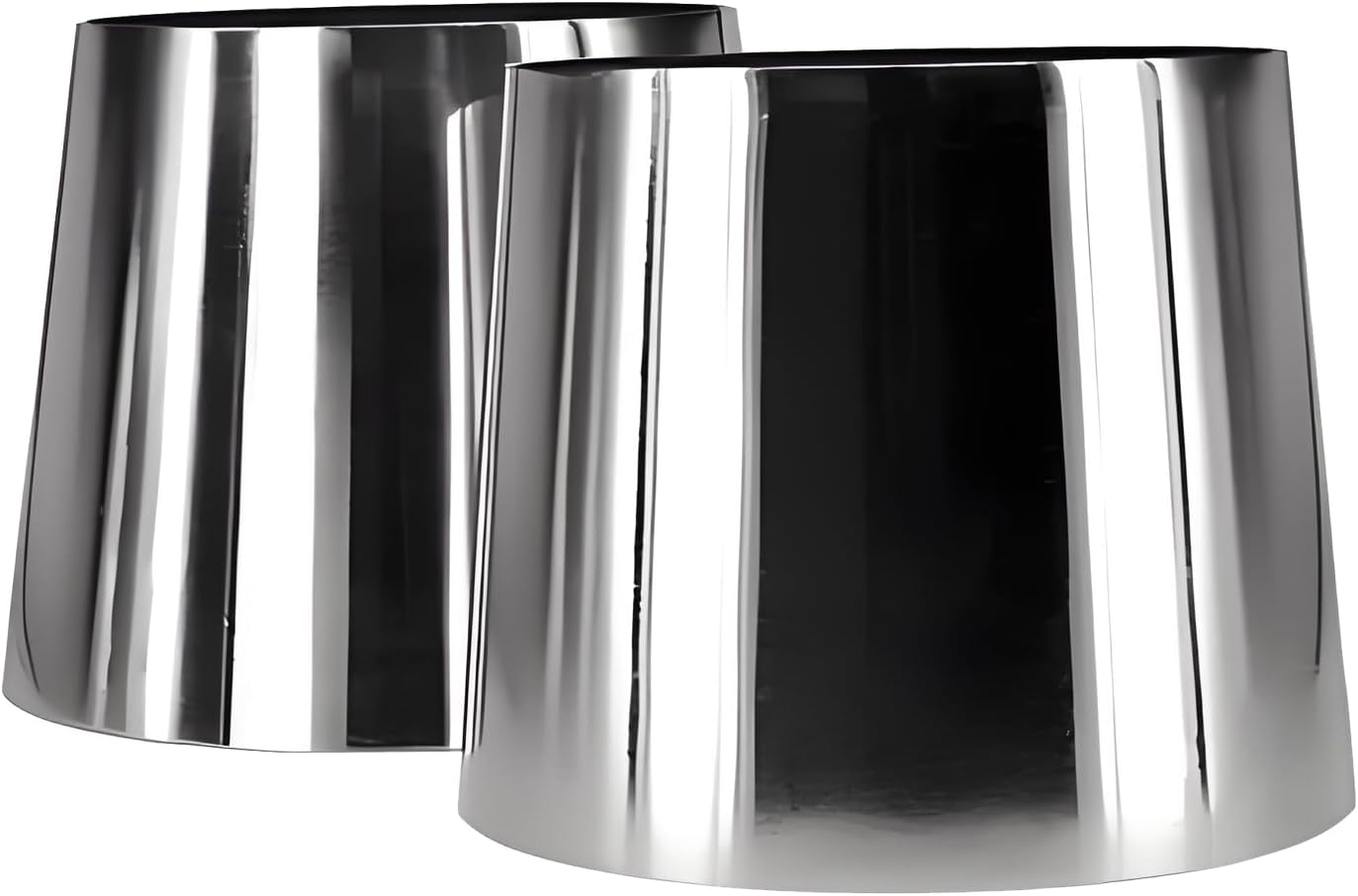 2 Pack Tubo Escape Acero Inox 6,30-7,5cm Reductor Concéntrico