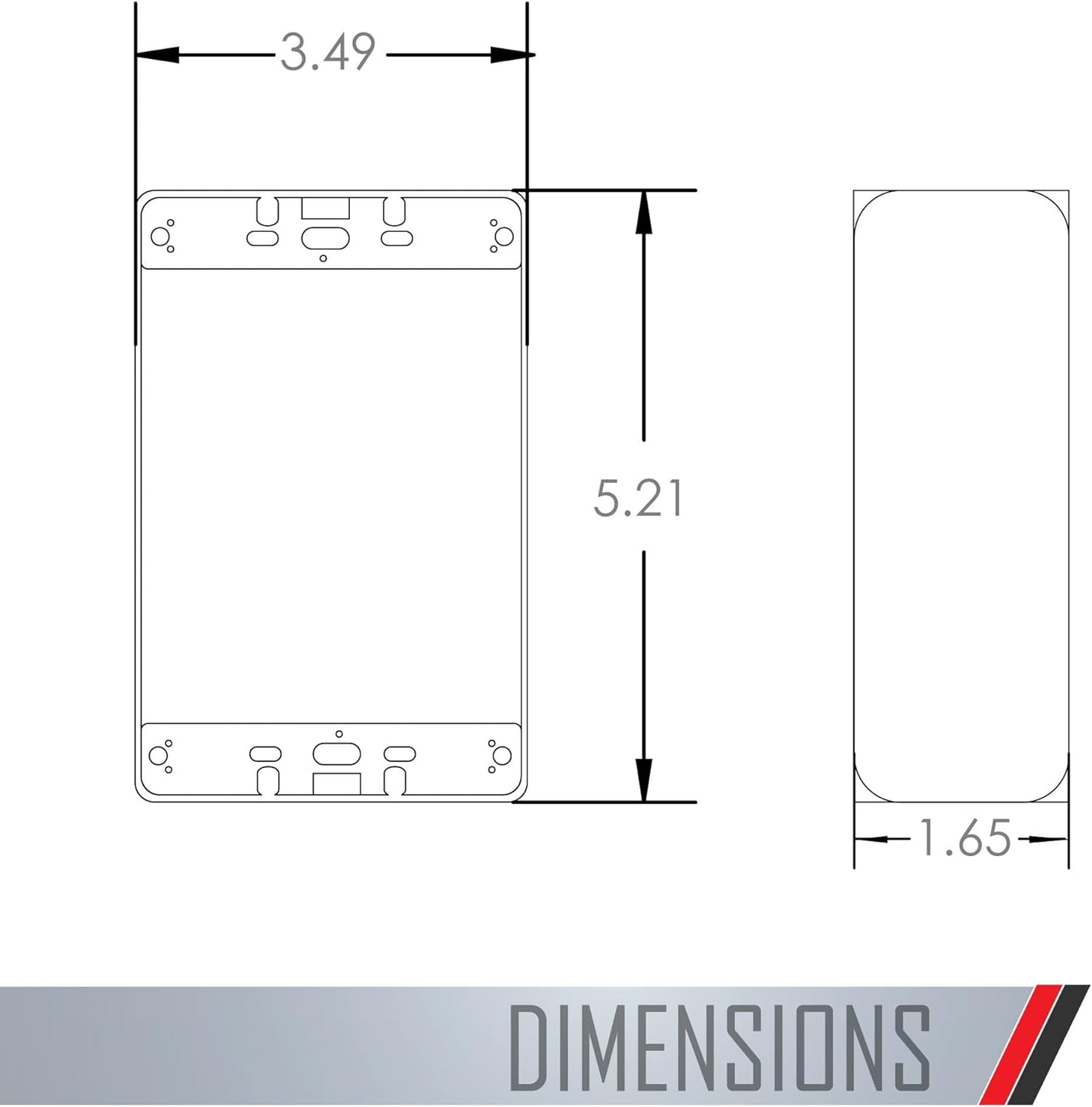 Extensión caja resistente 1 banda 4 salidas 1/2pulg blanco