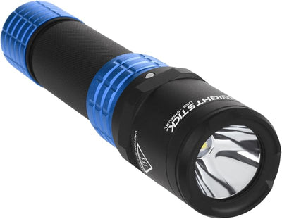 Linterna recargable USB metal dual-light azul