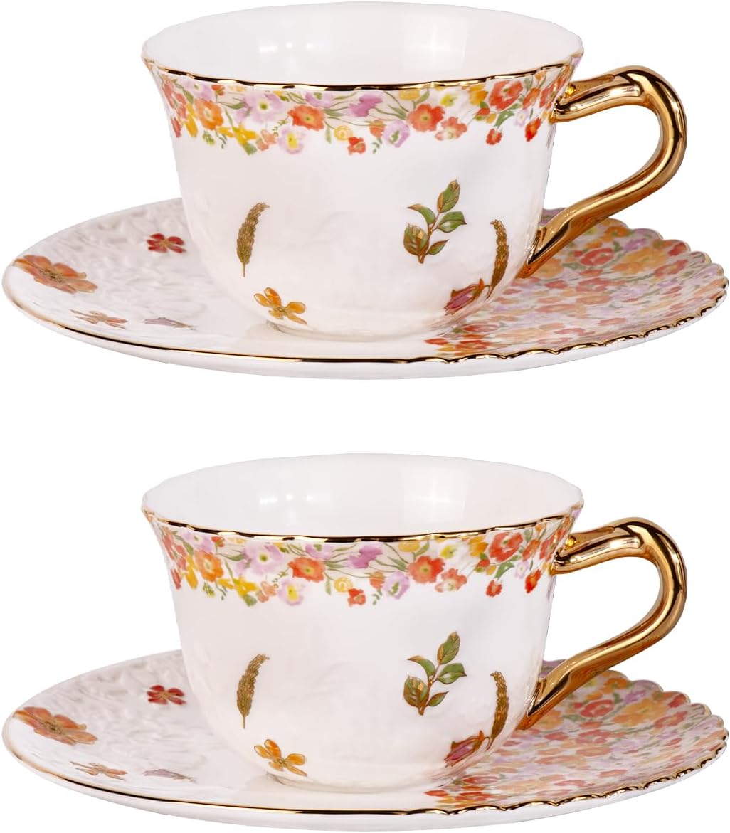Set 2 Tazas Café Cerámica Reforzada 8.5oz Apilables
