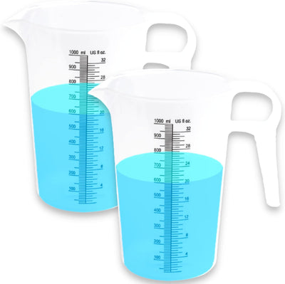 2 Pzas Jarras Medidoras Plástico Multiusos 32oz