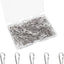 150 Ganchos Resorte Acero Inox 304 1"