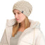 Gorro punto unisex grueso forro polar invierno