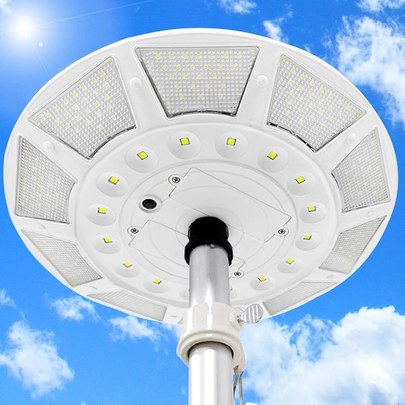 Luz solar para mástil bandera 6000 lúmenes 566 LED