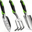 Set 3 herramientas jardinería acero mango ergonómico