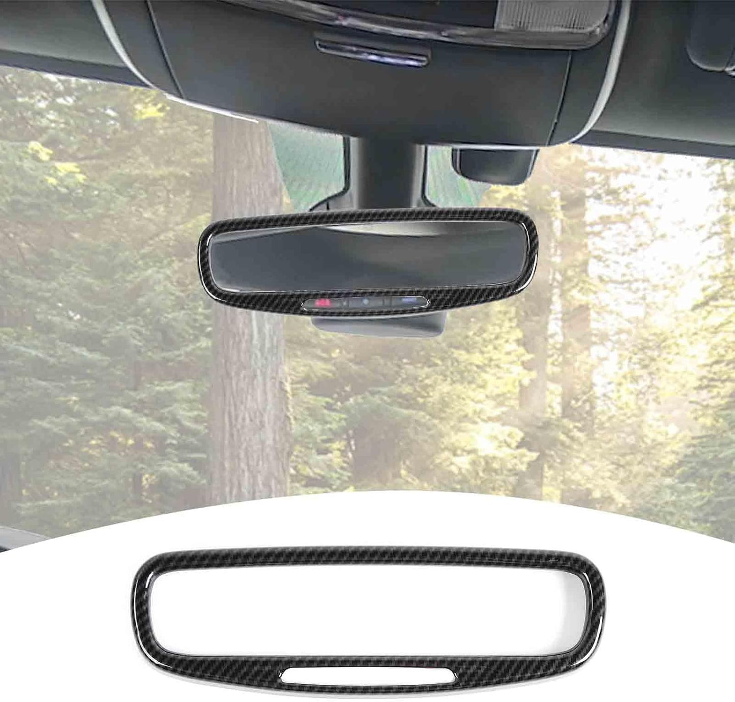 Espejo retrovisor Durango 2017+ negro fibra carbono