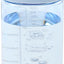 Botella agua Tritan 9oz con infusor transparente azul claro