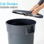 Bote basura exterior 32gal con tapa y ruedas