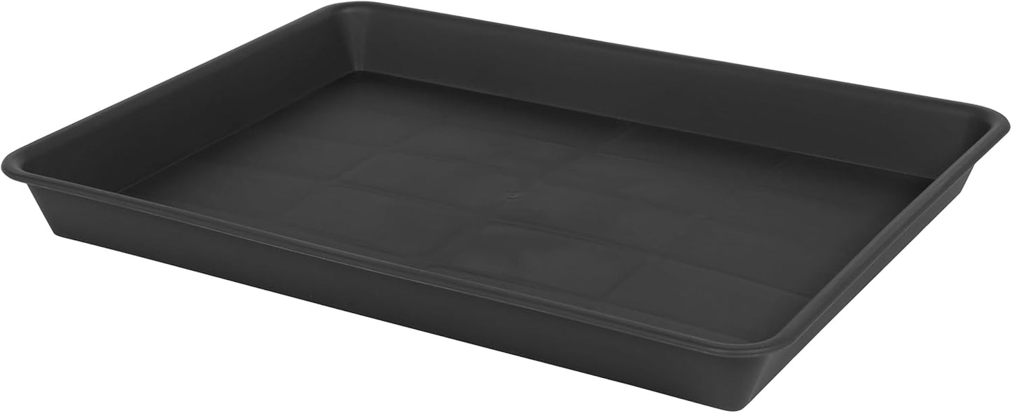 Bandeja cultivo platillo plantas 14x11 pulg plástico resistente