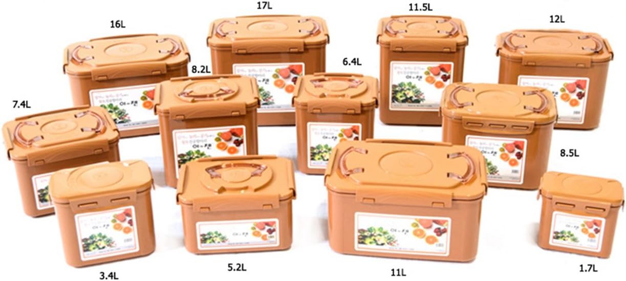 Contenedor fermentación probióticos con tapa vacío 12L