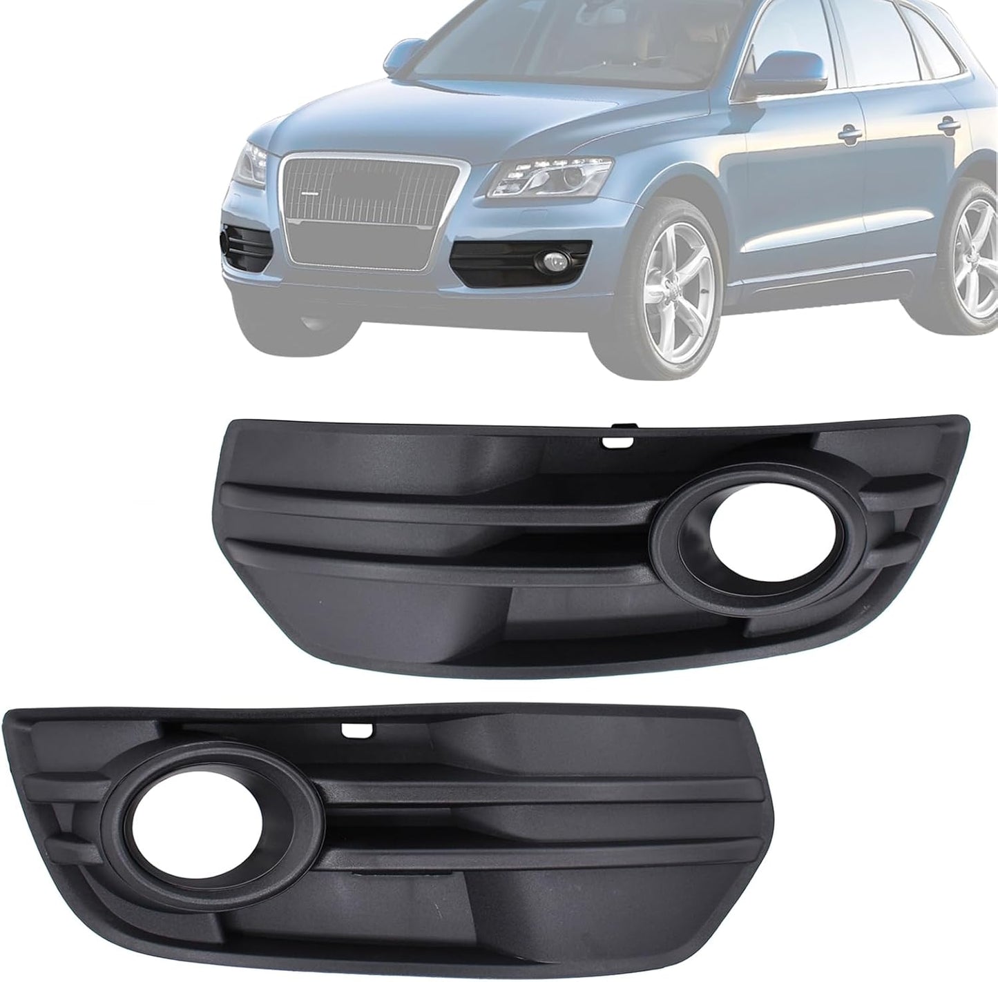 Parachoques delantero negro antiniebla Audi Q5 MK1 09-12