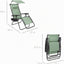 Silla reclinable plegable Textilene con toldo ajustable