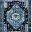 Alfombra decorativa oriental 2'7"x5' no pelusa alta tracción