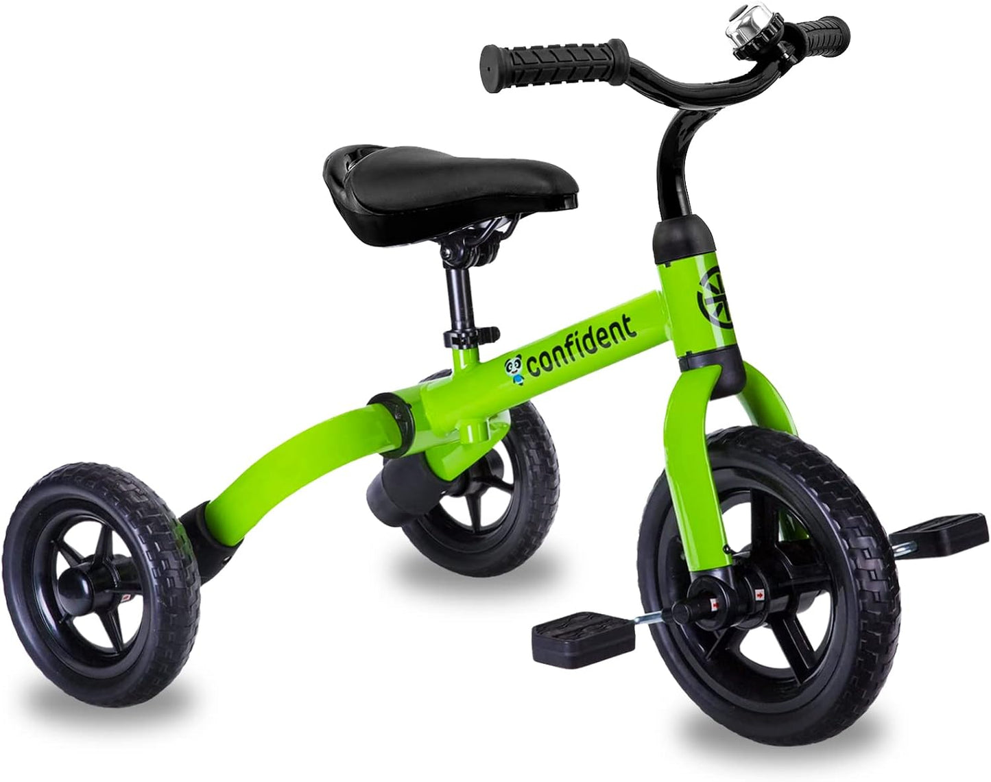 Triciclo 3en1 para niños asiento ajustable verde