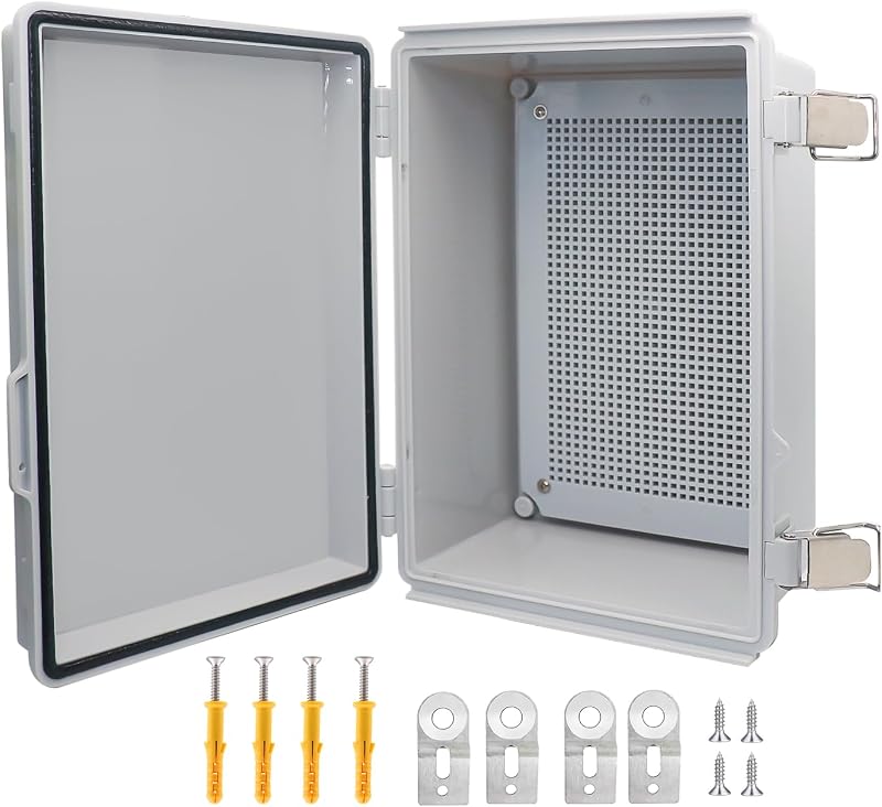 Caja eléctrica impermeable IP67 plástico ABS gris 11"