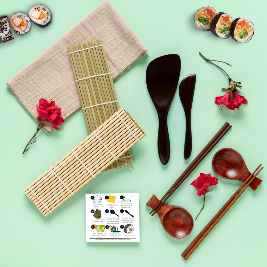 Kit Sushi en Madera para Hogar Amigable con el Planeta