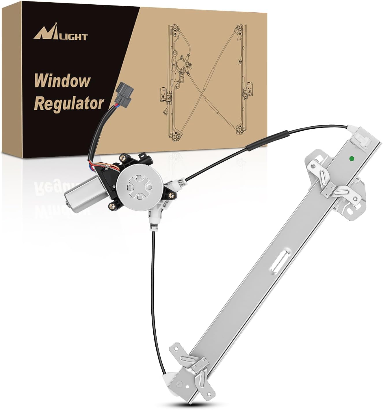 Regulador ventana eléctrica con motor Honda Accord 741-306