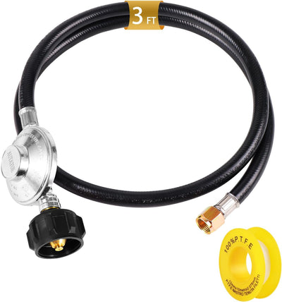 Manguera propano con regulador 3piez adaptador parrilla camping