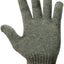 Guantes punto algodón poliéster para hombre gris pack 12