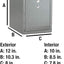 Caja fuerte mediana doble bloqueo con llave 0.38ft³