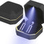 Caja pendientes lujo con LED terciopelo regalo boda