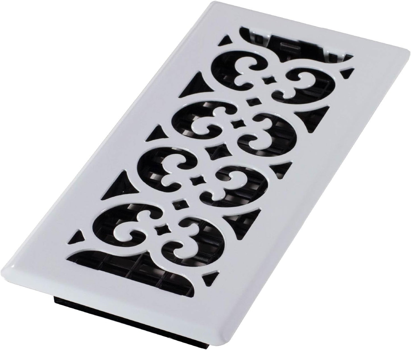 Registro piso voluta 4x10pulg blanco