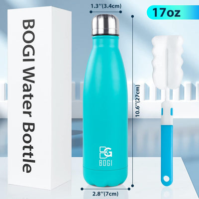 Botella agua aislada acero inox 17oz termo deportivo