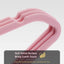 Perchas antideslizantes terciopelo rosa pack 50 duradero