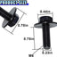 40 Pzas Tornillos M6-1.0x24mm Hexagonales Kit Carrocería