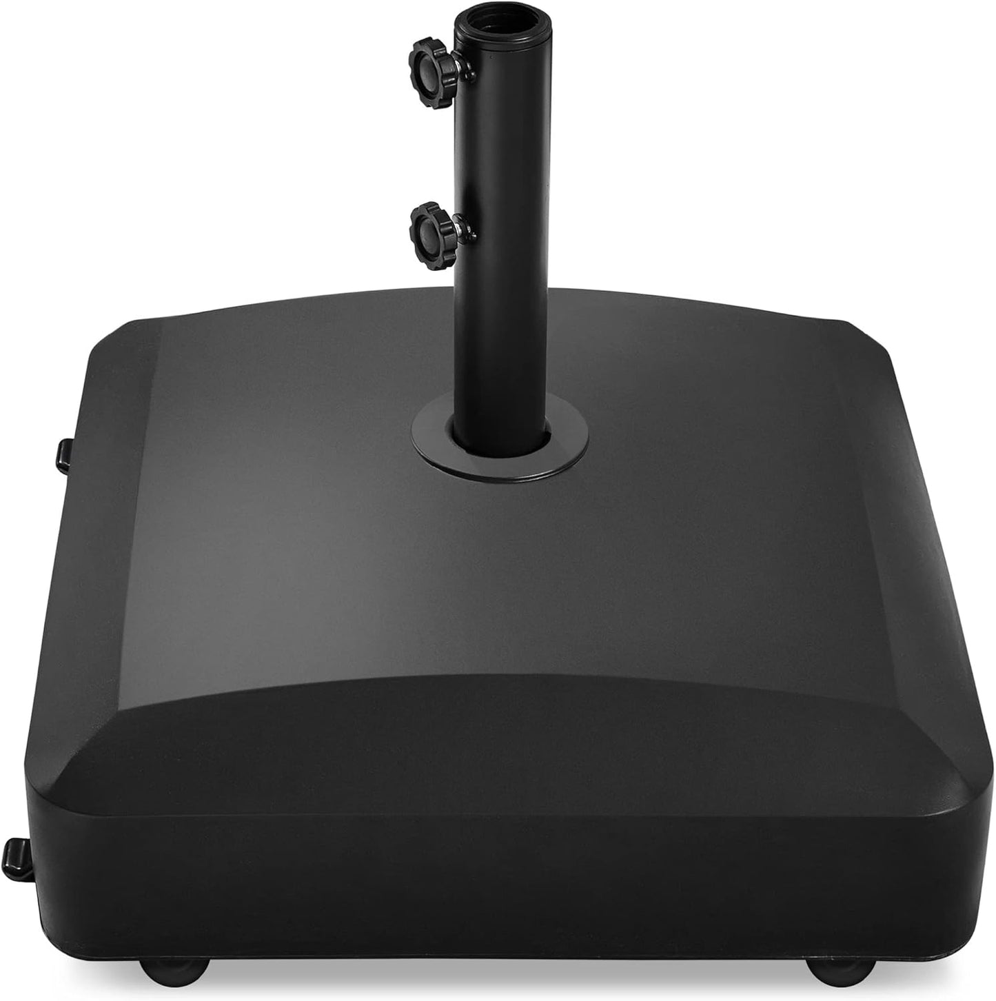 Base sombrilla rellenable 123 lb con 4 ruedas y seguros