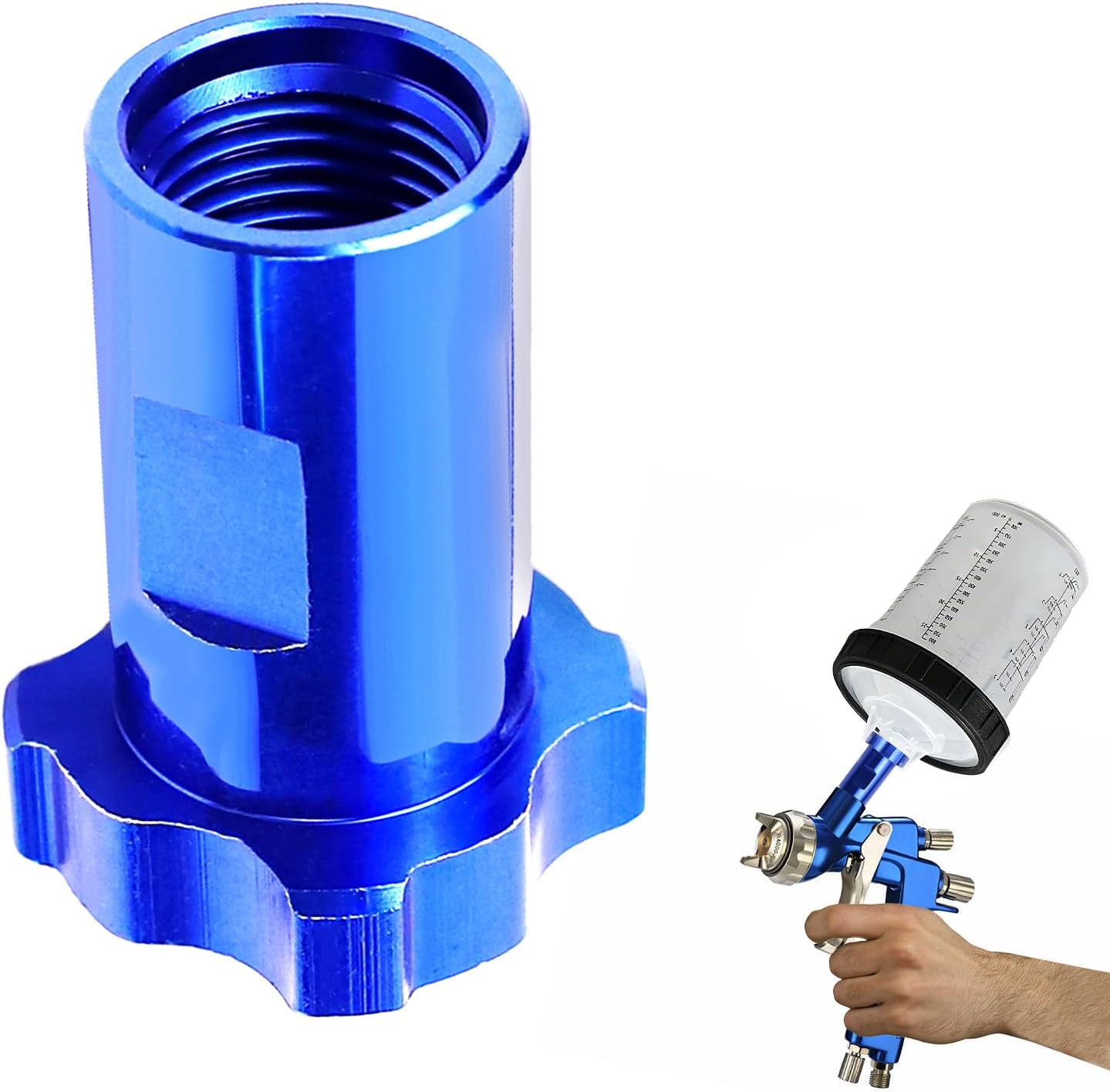 Adaptador taza pistola pintura 16mm 1.5mm paso MPS PRO-33
