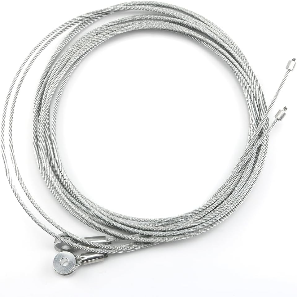 2 Cables 150pulg Resorte Puerta Rampa Carga Cerrada 12.5ft