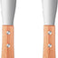 Cuchillo para mantequilla Ouligay de acero inoxidable con mango de madera